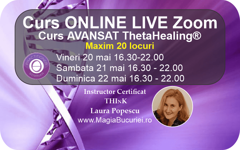 Curs Theta Healing® Avansat Online Live Zoom