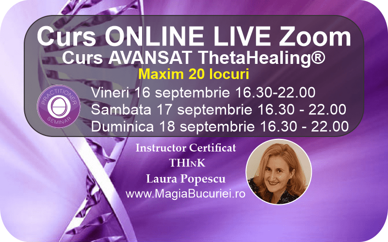 Curs Theta Healing Avansat Online Live Zoom